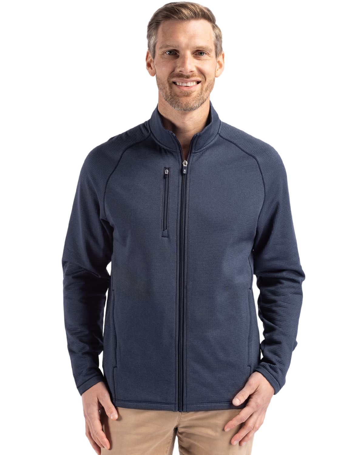 Cutter & Buck Peshastin Epic Versatility Recycled Fleece Mens Full Zip Jacket