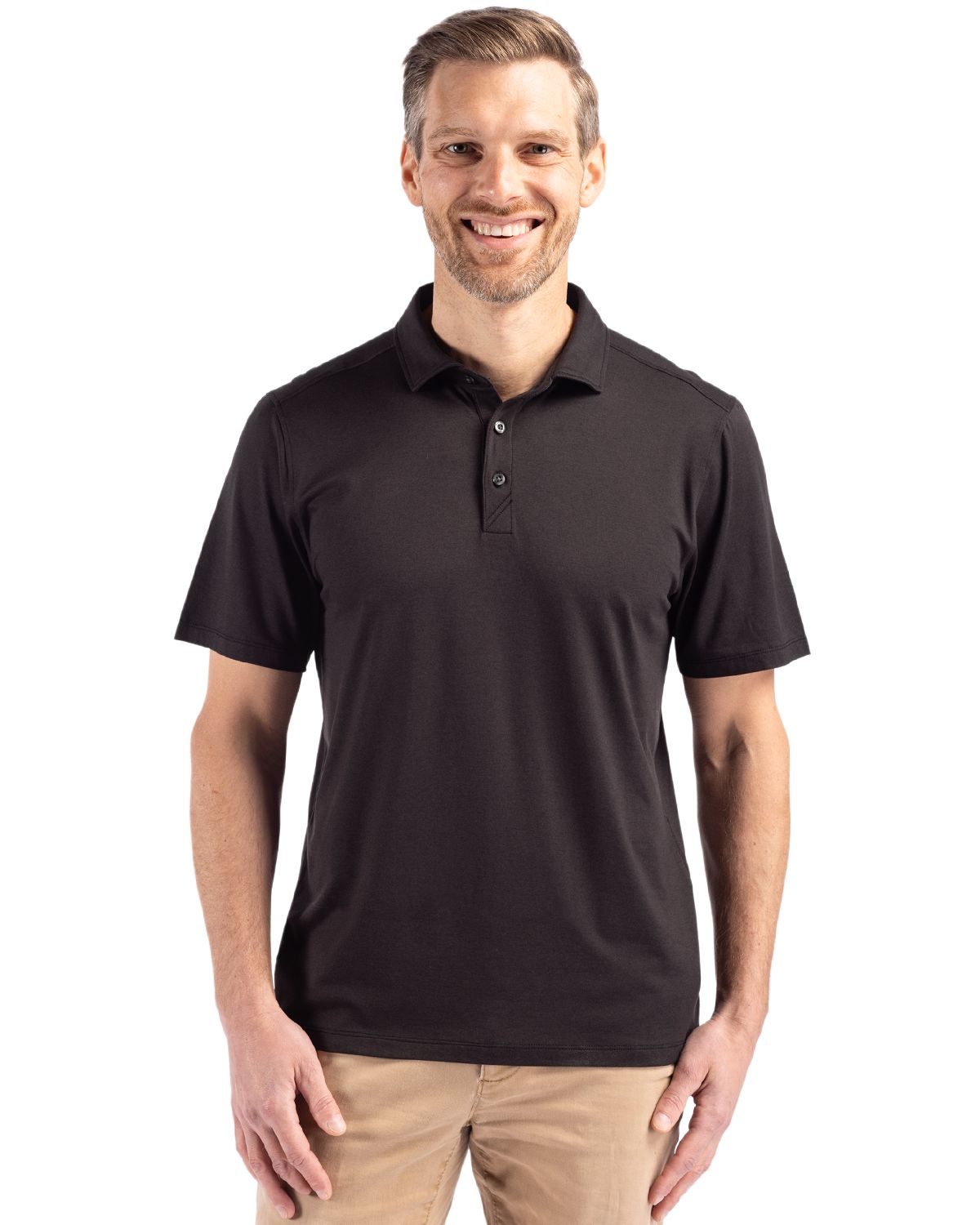Cutter & Buck Coastline Recycled Double Peached Mens Polo