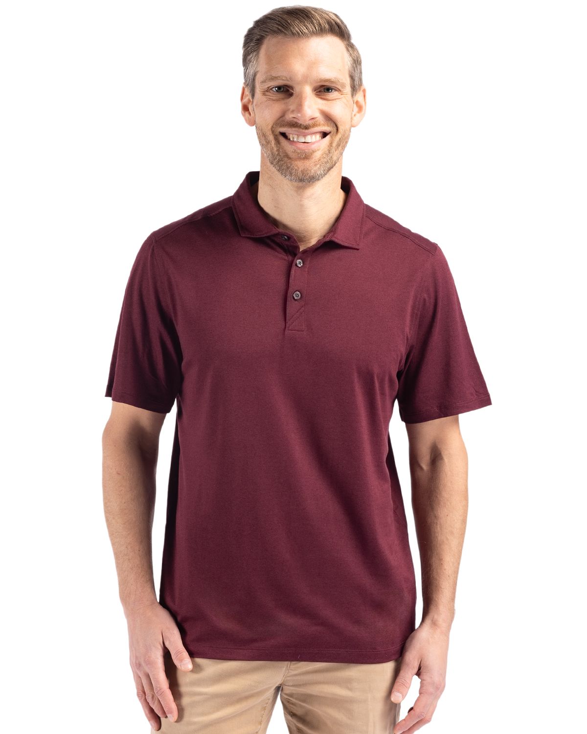 Cutter & Buck Coastline Recycled Double Peached Mens Polo