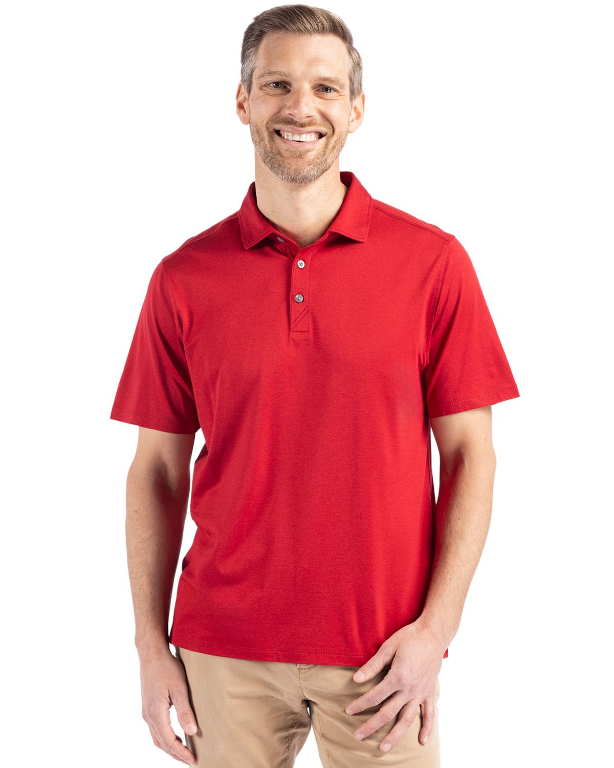 Cutter & Buck Coastline Recycled Double Peached Mens Polo
