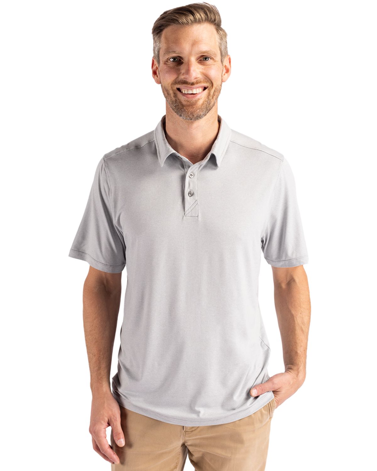 Cutter & Buck Coastline Recycled Double Peached Mens Polo