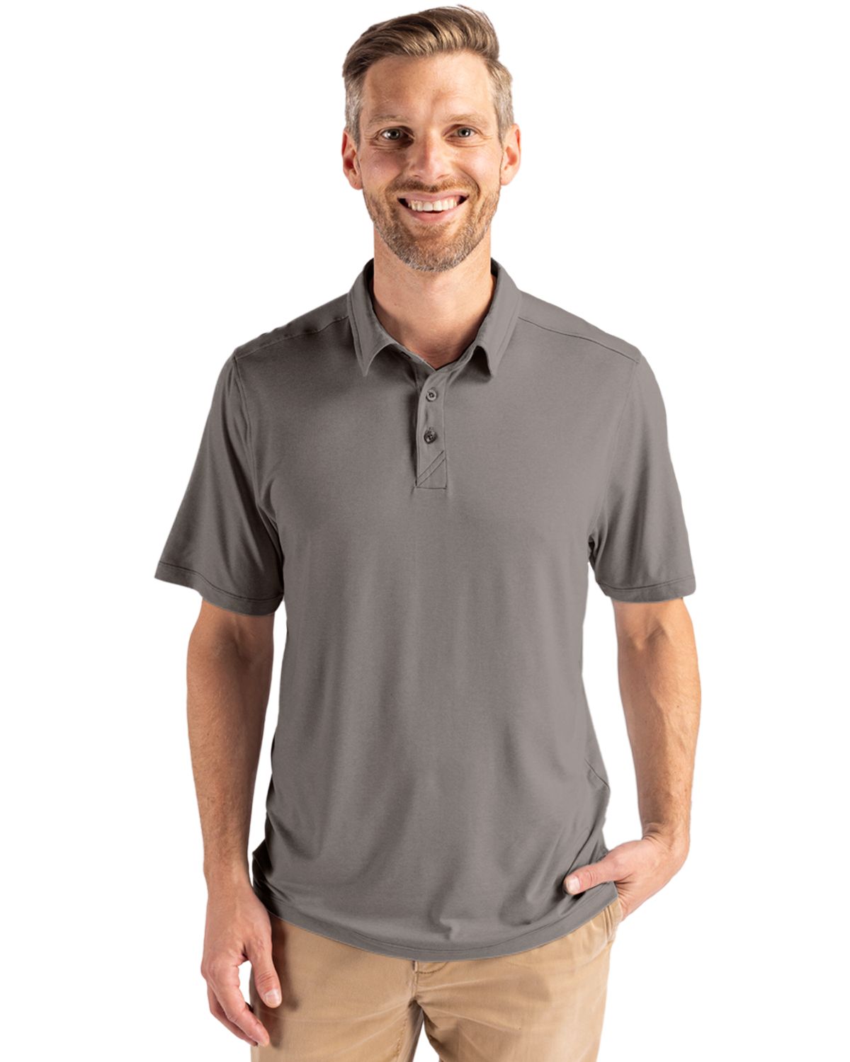 Cutter & Buck Coastline Recycled Double Peached Mens Polo