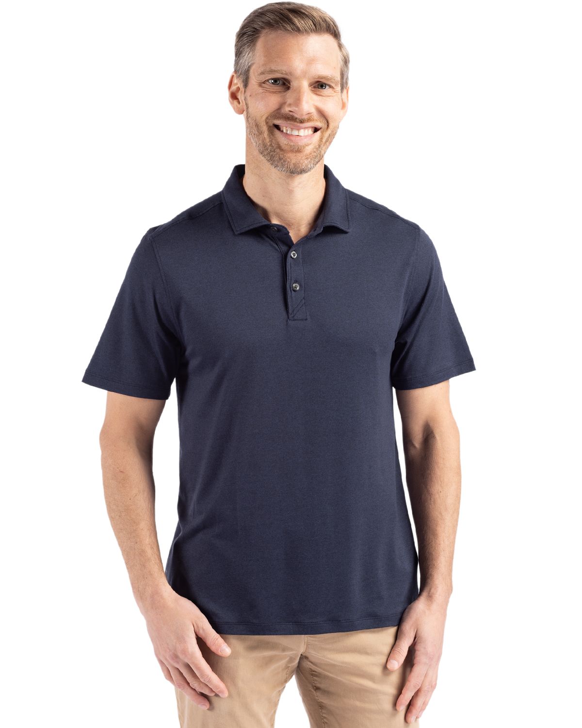 Cutter & Buck Coastline Recycled Double Peached Mens Polo