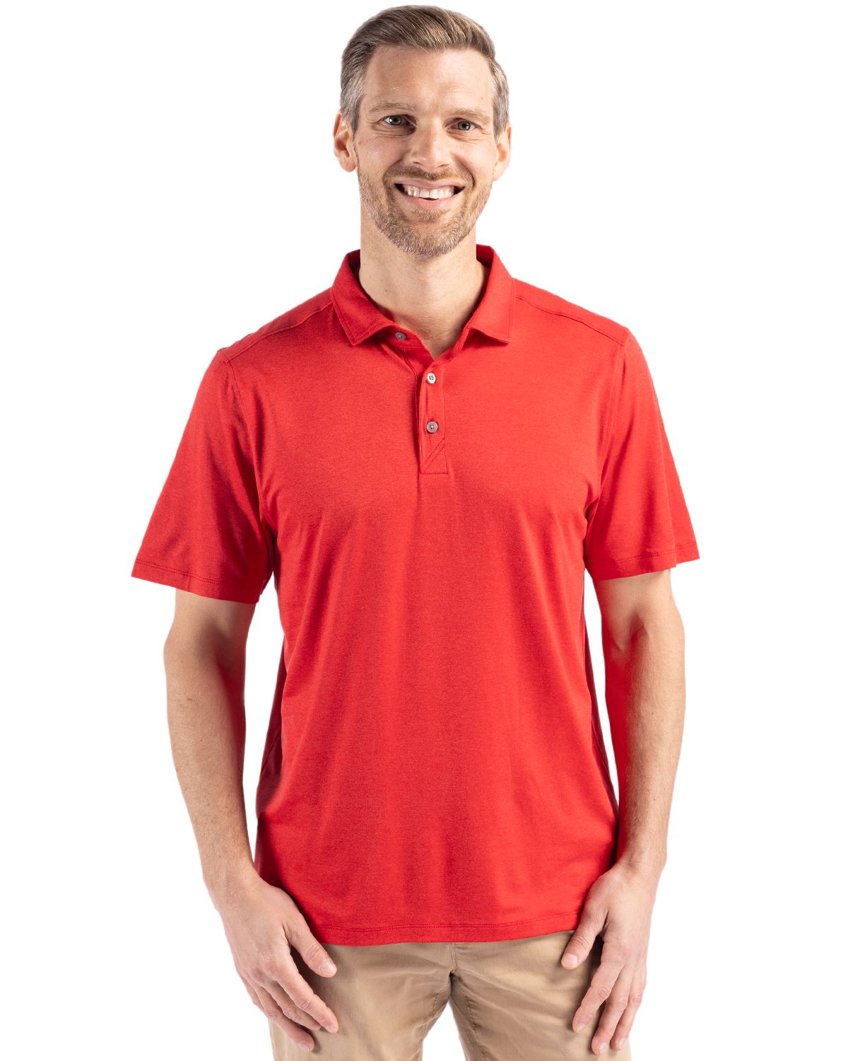 Cutter & Buck Coastline Recycled Double Peached Mens Polo