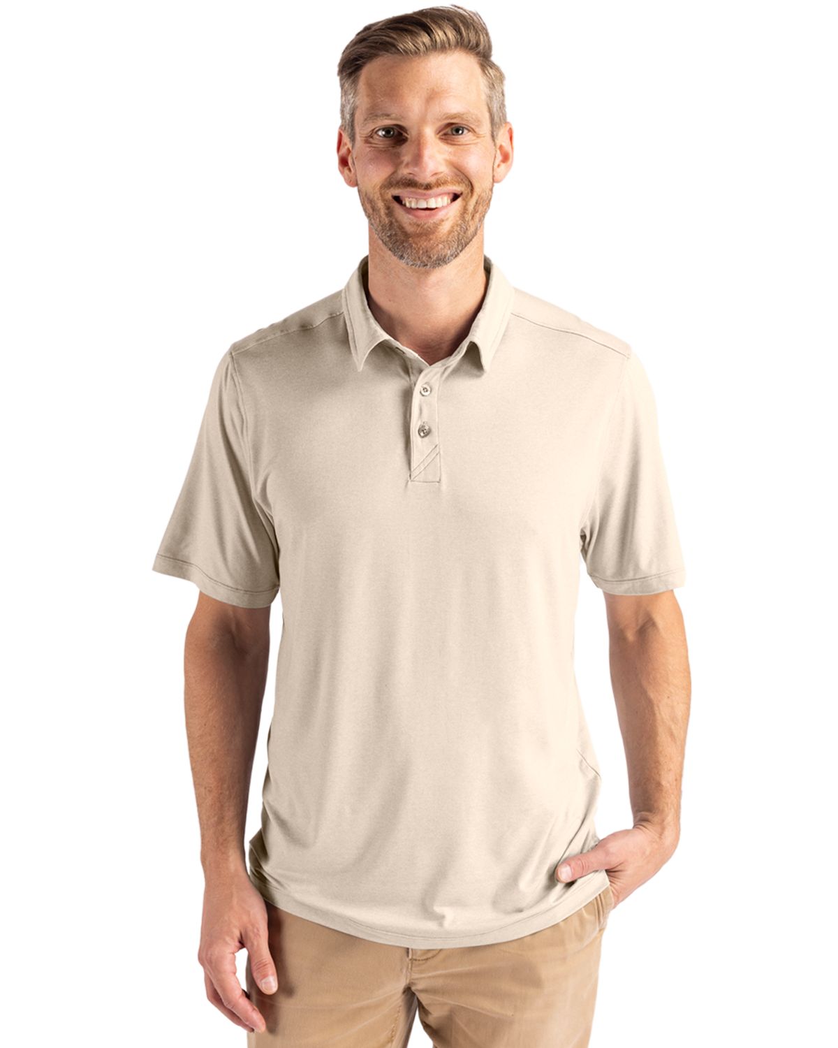 Cutter & Buck Coastline Recycled Double Peached Mens Polo