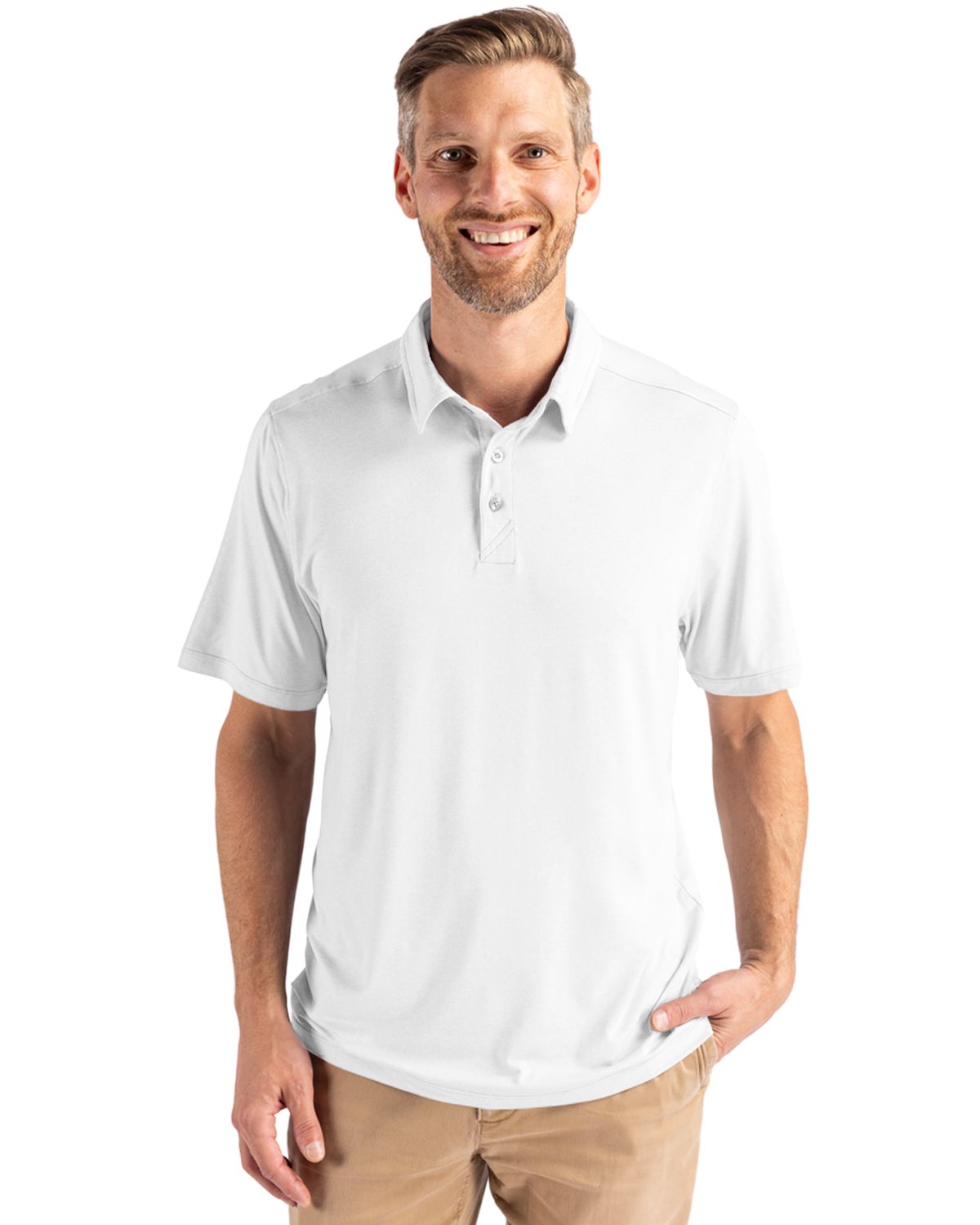 Cutter & Buck Coastline Recycled Double Peached Mens Polo