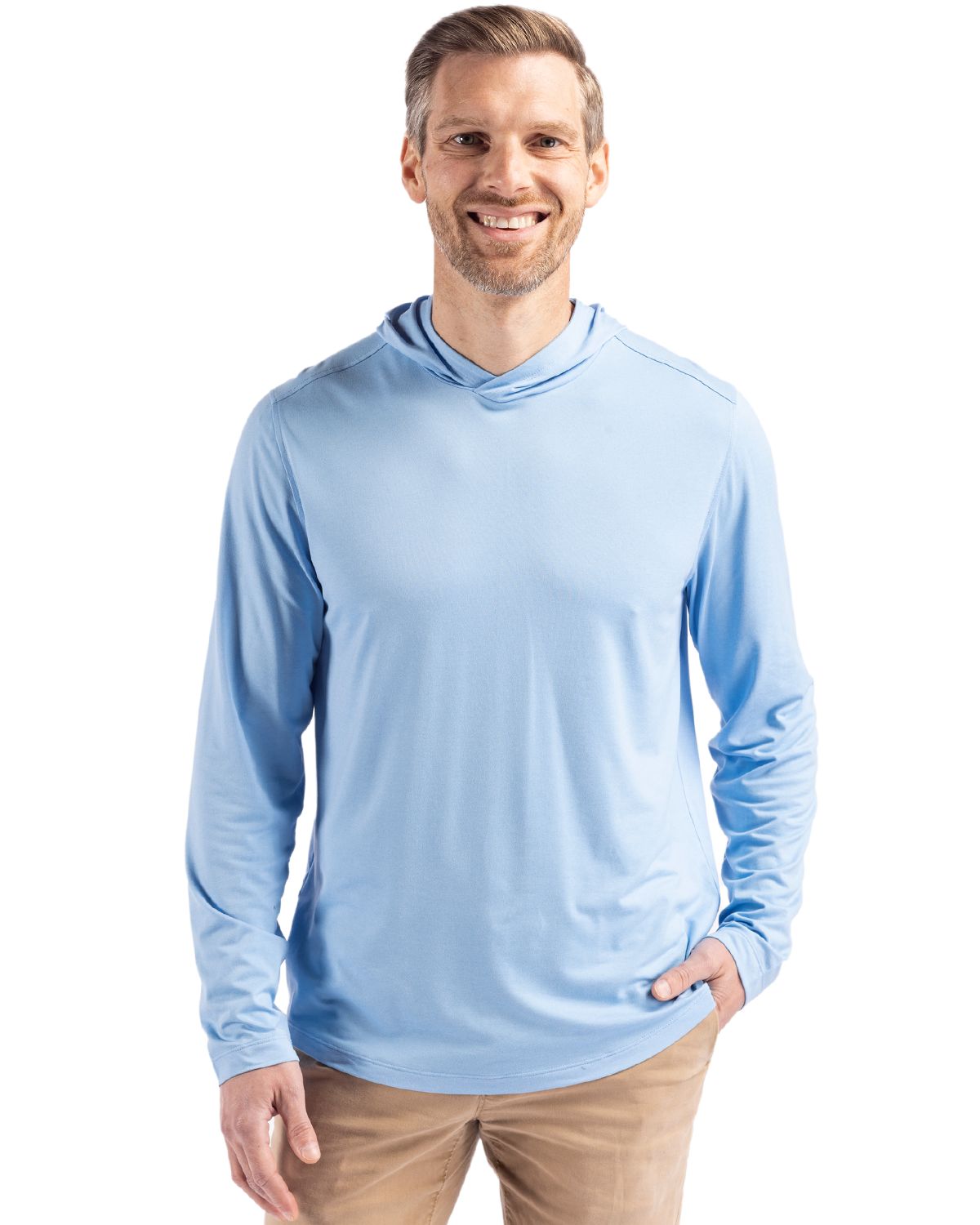 Cutter & Buck Coastline Recycled Double Peached Mens Hooded Pullover