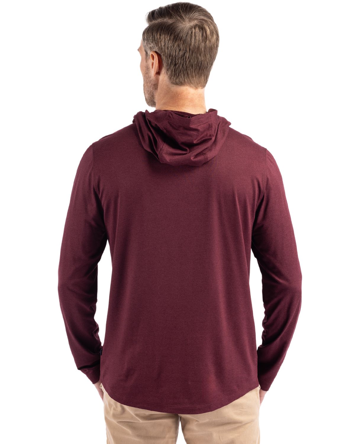 Cutter & Buck Coastline Recycled Double Peached Mens Hooded Pullover