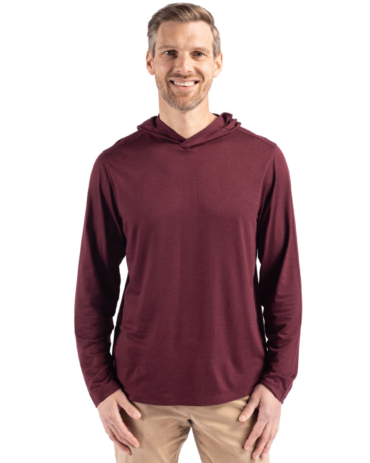 Cutter & Buck Coastline Recycled Double Peached Mens Hooded Pullover