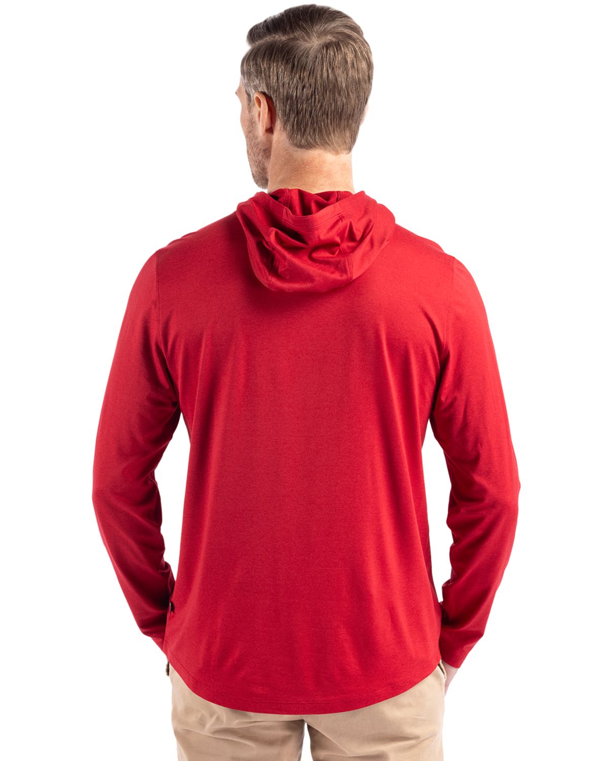 Cutter & Buck Coastline Recycled Double Peached Mens Hooded Pullover