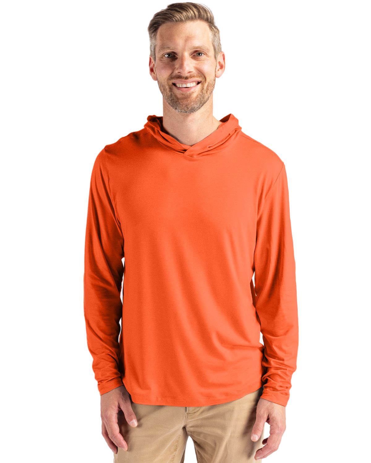 Cutter & Buck Coastline Recycled Double Peached Mens Hooded Pullover