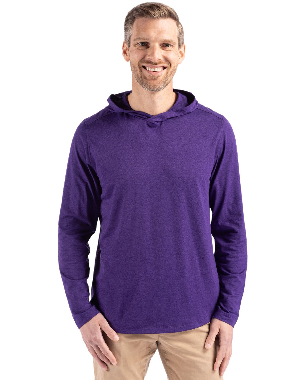Cutter & Buck Coastline Recycled Double Peached Mens Hooded Pullover