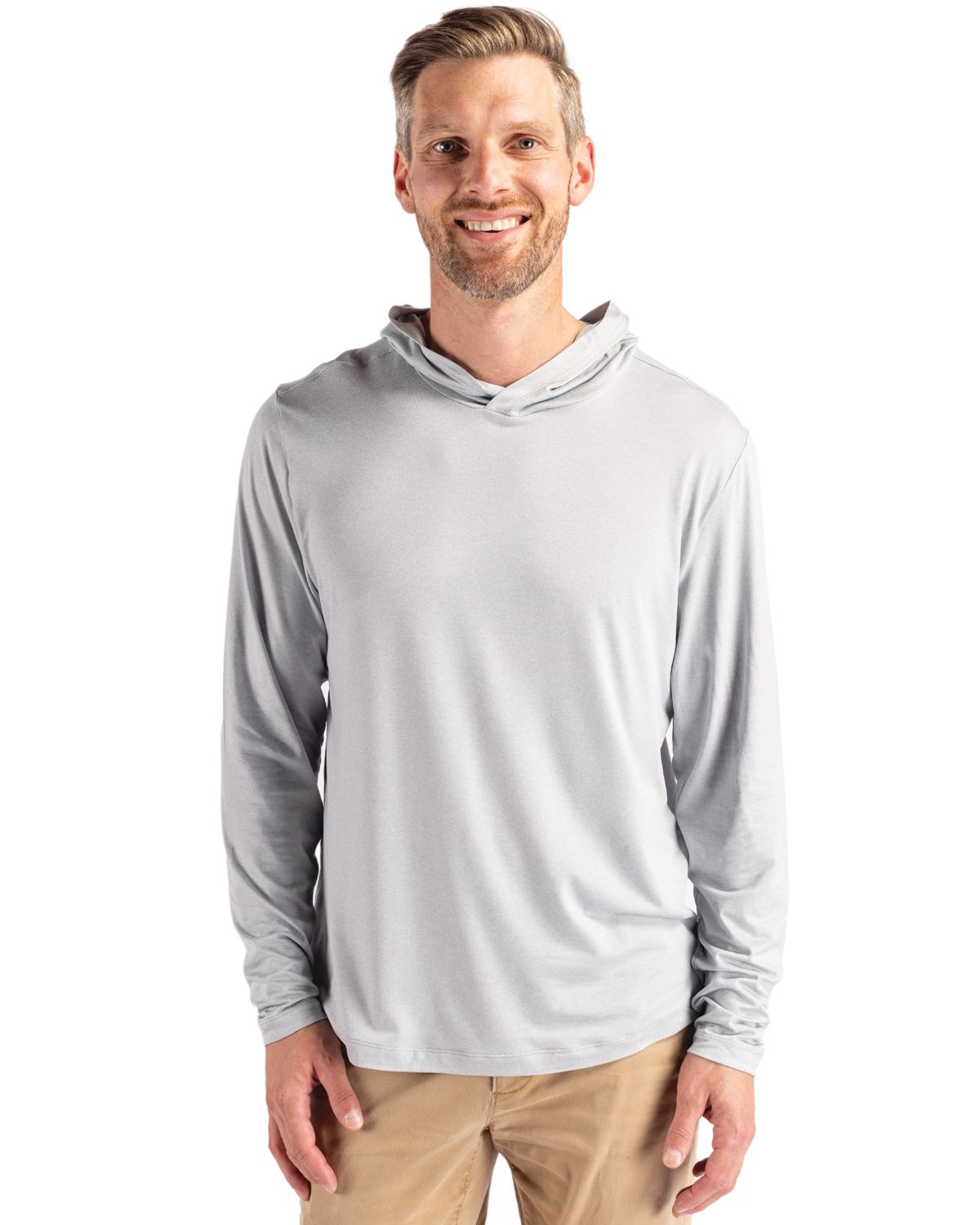 Cutter & Buck Coastline Recycled Double Peached Mens Hooded Pullover