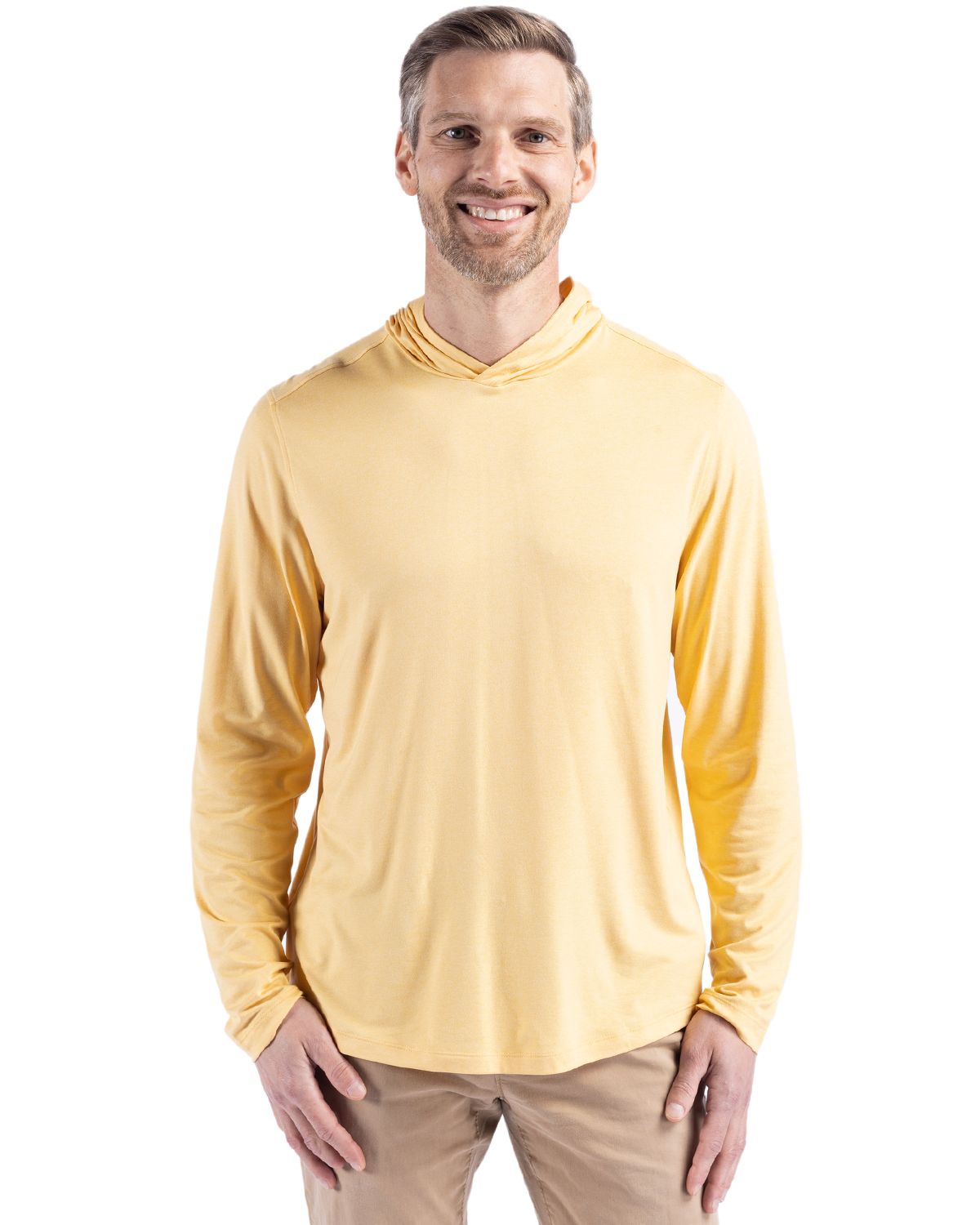Cutter & Buck Coastline Recycled Double Peached Mens Hooded Pullover