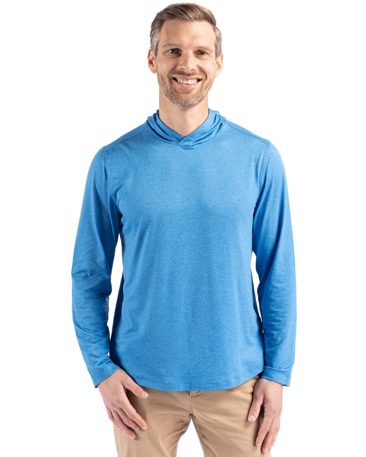 Cutter & Buck Coastline Recycled Double Peached Mens Hooded Pullover