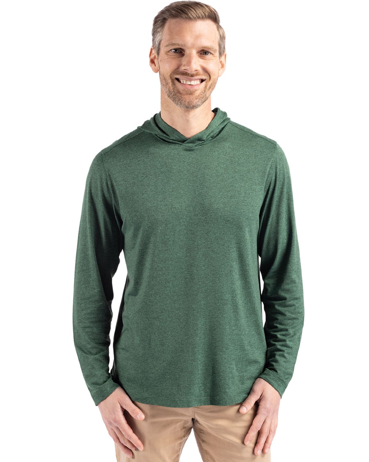 Cutter & Buck Coastline Recycled Double Peached Mens Hooded Pullover