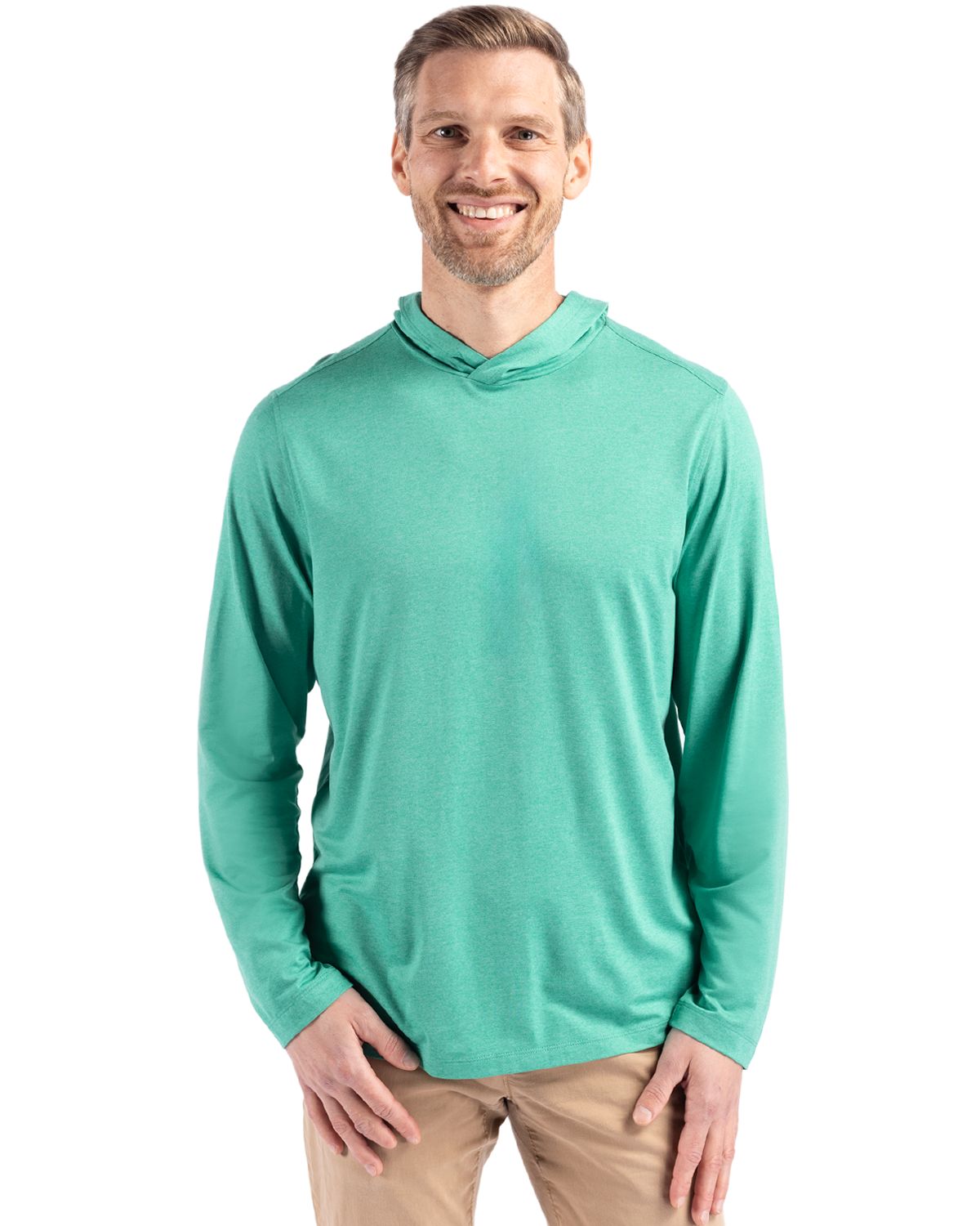 Cutter & Buck Coastline Recycled Double Peached Mens Hooded Pullover