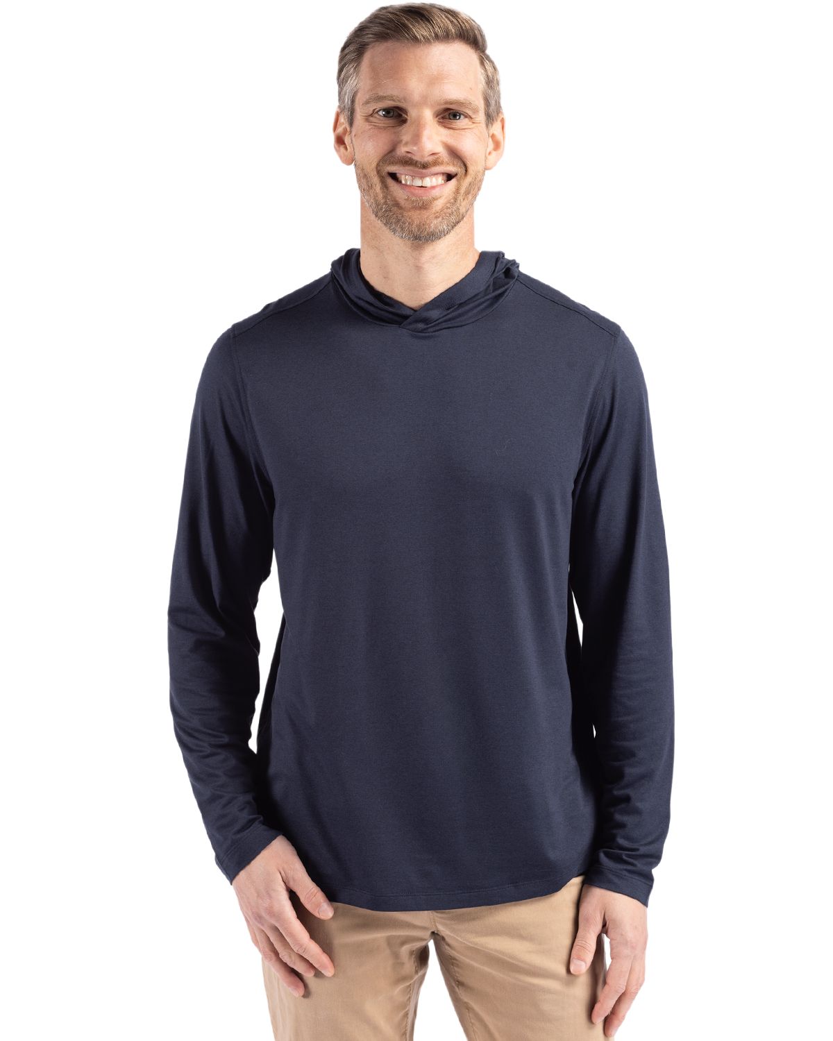 Cutter & Buck Coastline Recycled Double Peached Mens Hooded Pullover