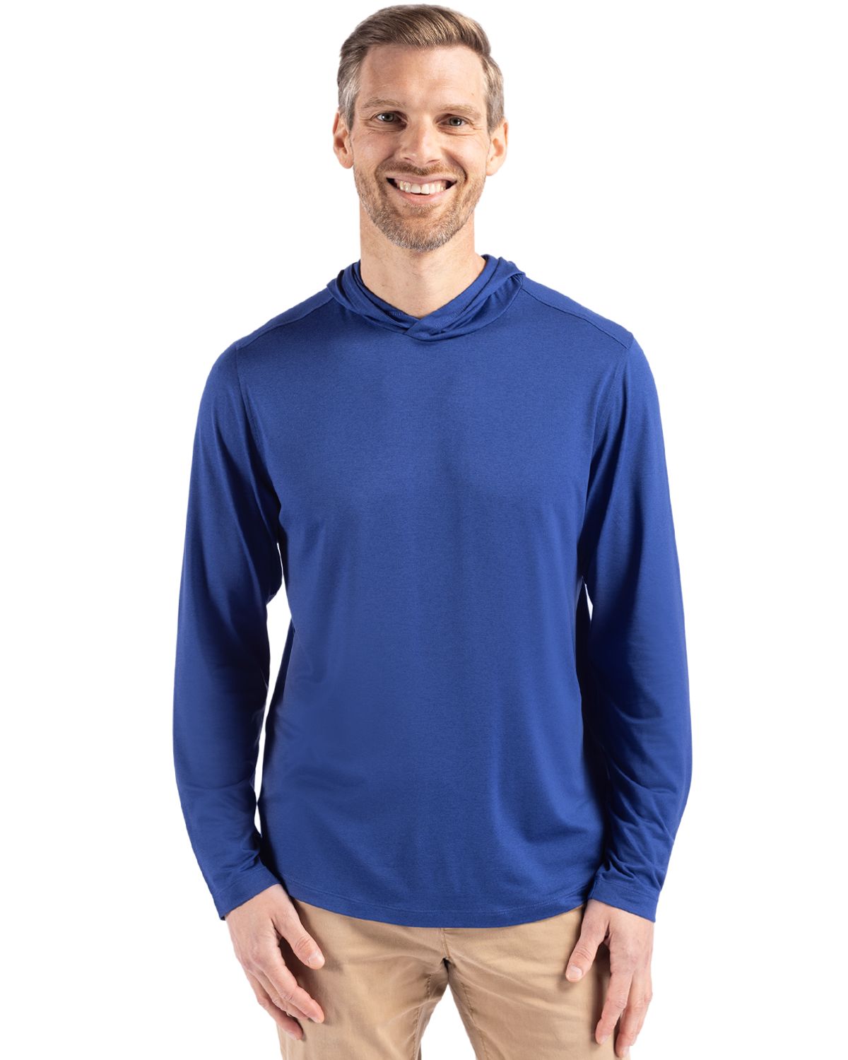 Cutter & Buck Coastline Recycled Double Peached Mens Hooded Pullover