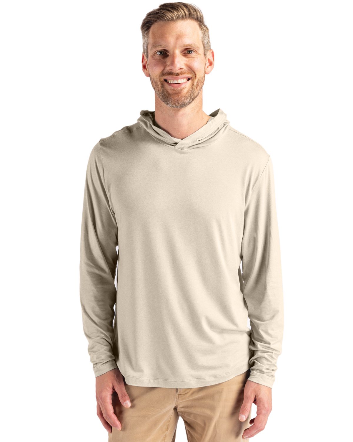 Cutter & Buck Coastline Recycled Double Peached Mens Hooded Pullover