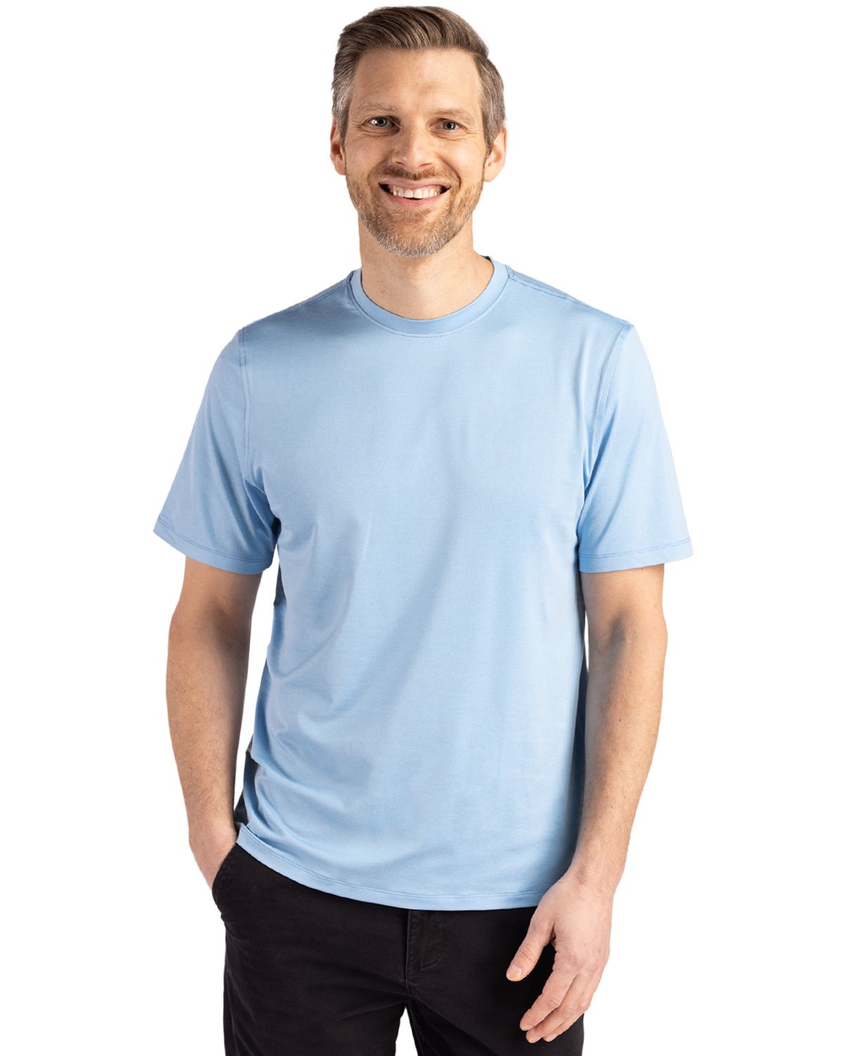 Cutter & Buck Coastline Recycled Double Peached Mens Short Sleeve Tee