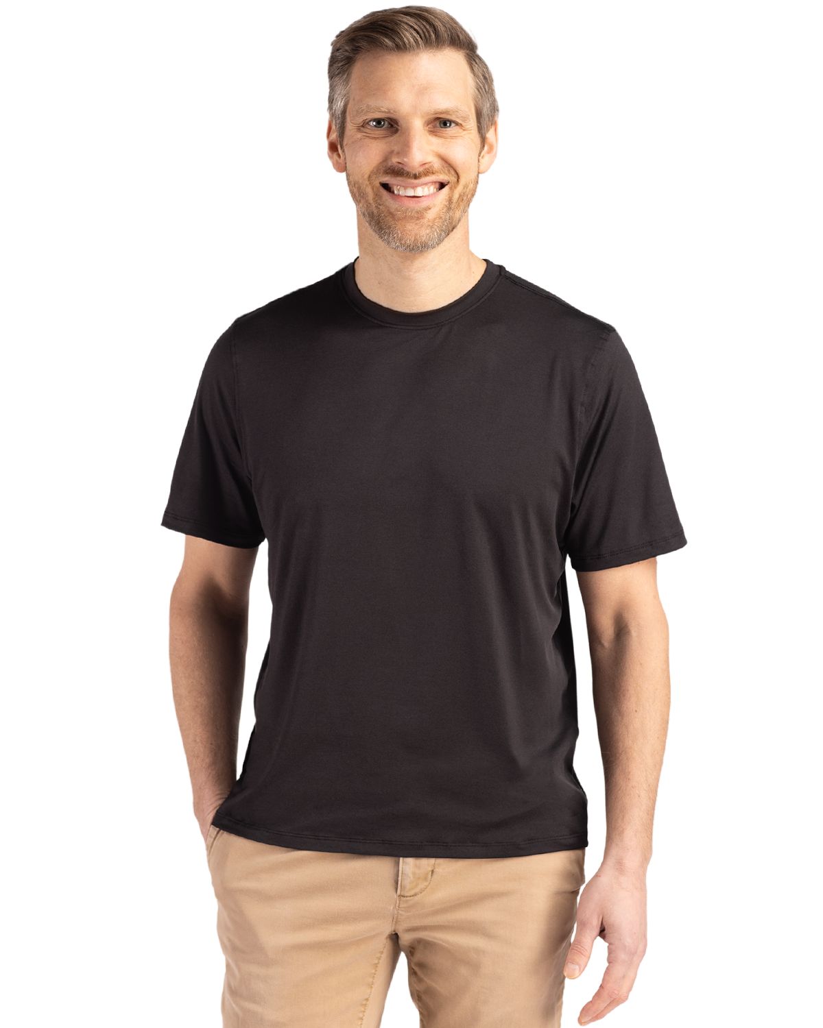 Cutter & Buck Coastline Recycled Double Peached Mens Short Sleeve Tee