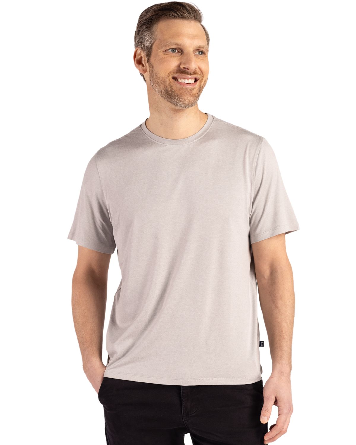 Cutter & Buck Coastline Recycled Double Peached Mens Short Sleeve Tee