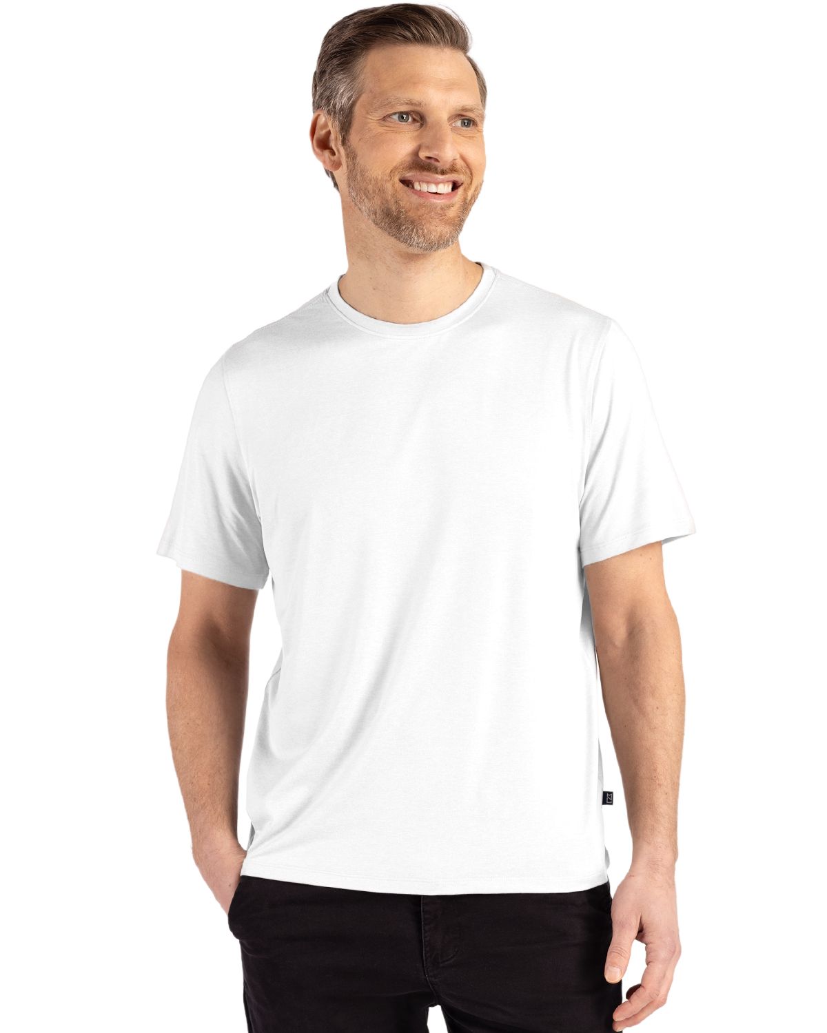 Cutter & Buck Coastline Recycled Double Peached Mens Short Sleeve Tee