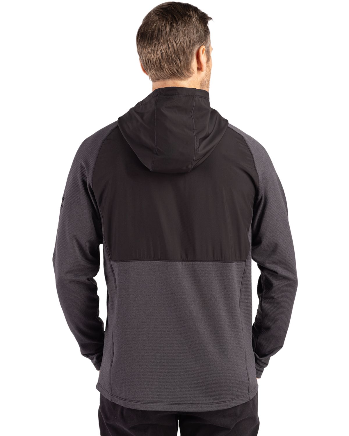 Cutter & Buck Peshastin Epic Versatility Recycled Hybrid Fleece Mens Full Zip Jacket