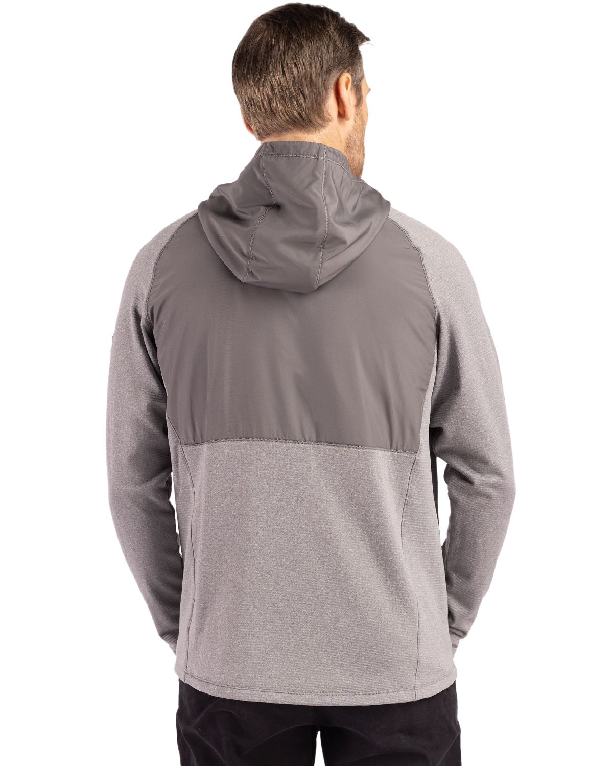 Cutter & Buck Peshastin Epic Versatility Recycled Hybrid Fleece Mens Full Zip Jacket