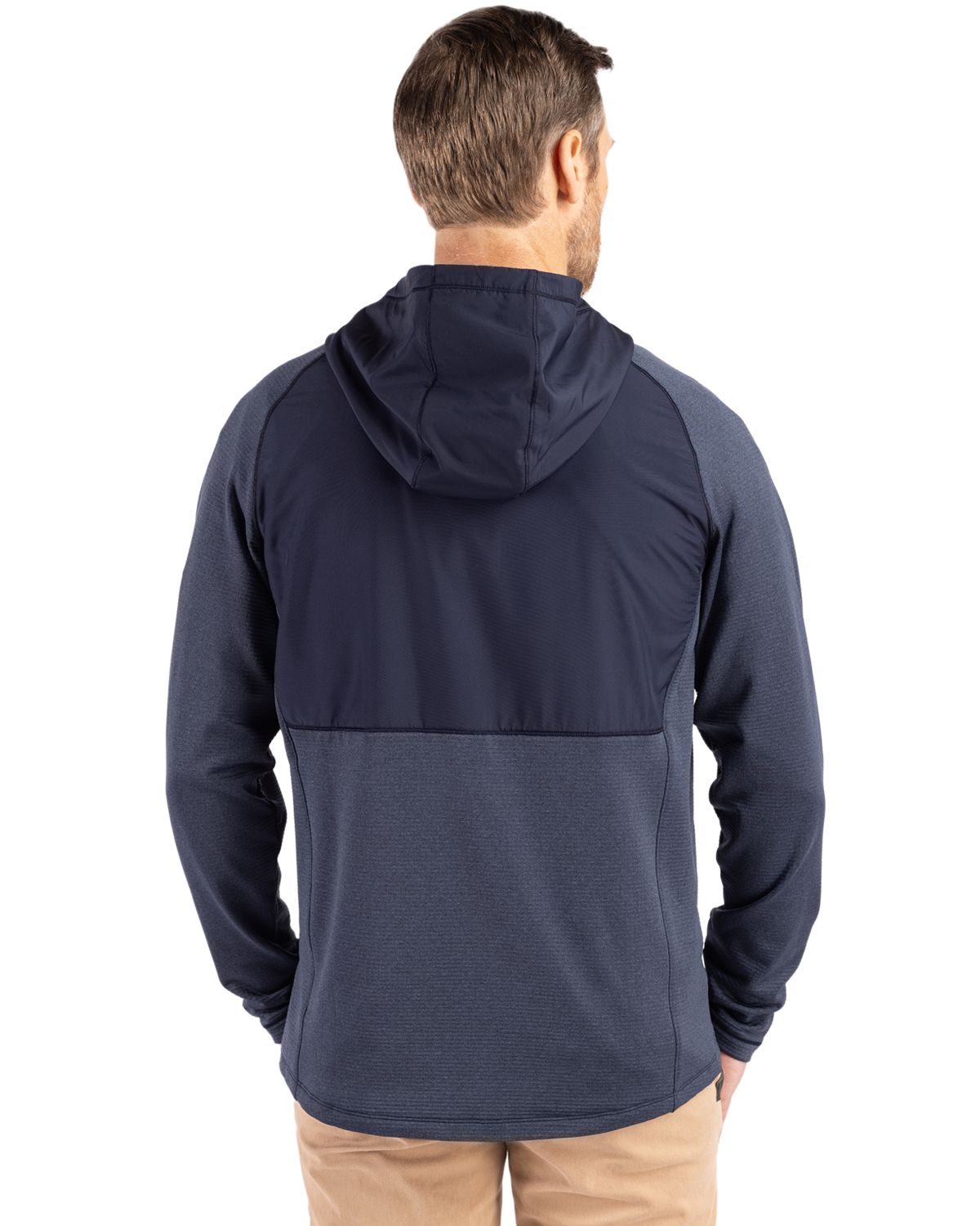 Cutter & Buck Peshastin Epic Versatility Recycled Hybrid Fleece Mens Full Zip Jacket