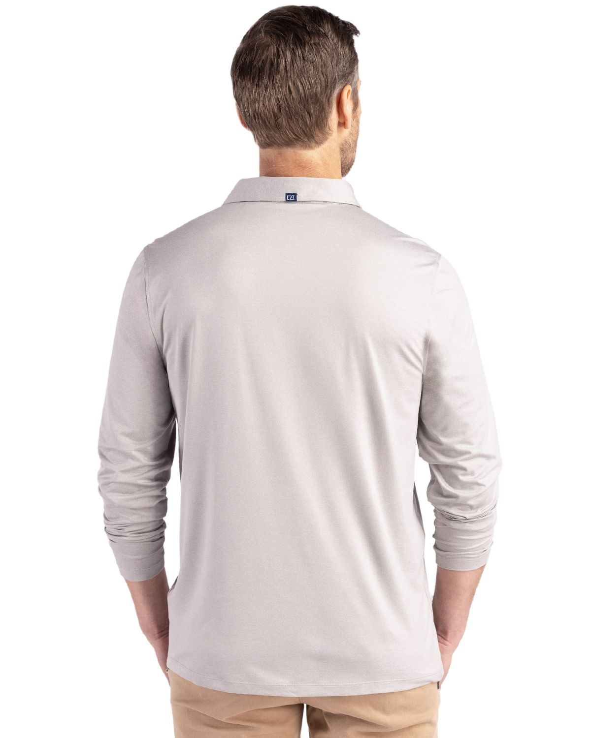 Cutter & Buck Coastline Recycled Double Peached Mens Long Sleeve Polo