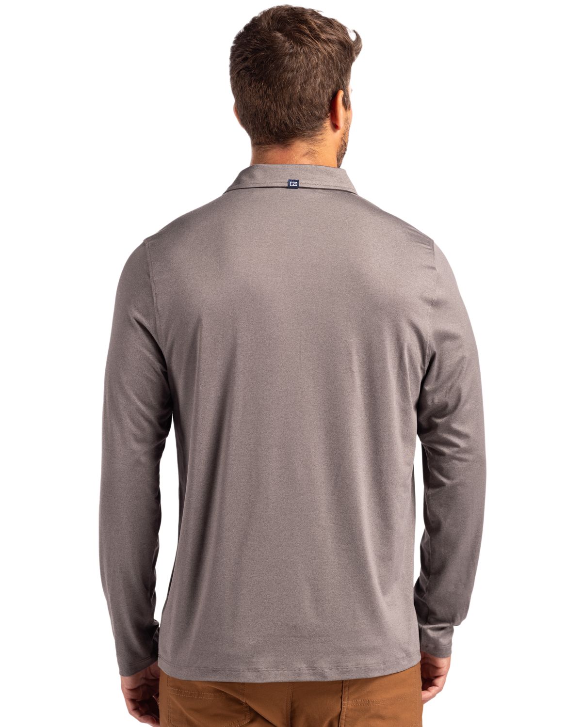Cutter & Buck Coastline Recycled Double Peached Mens Long Sleeve Polo