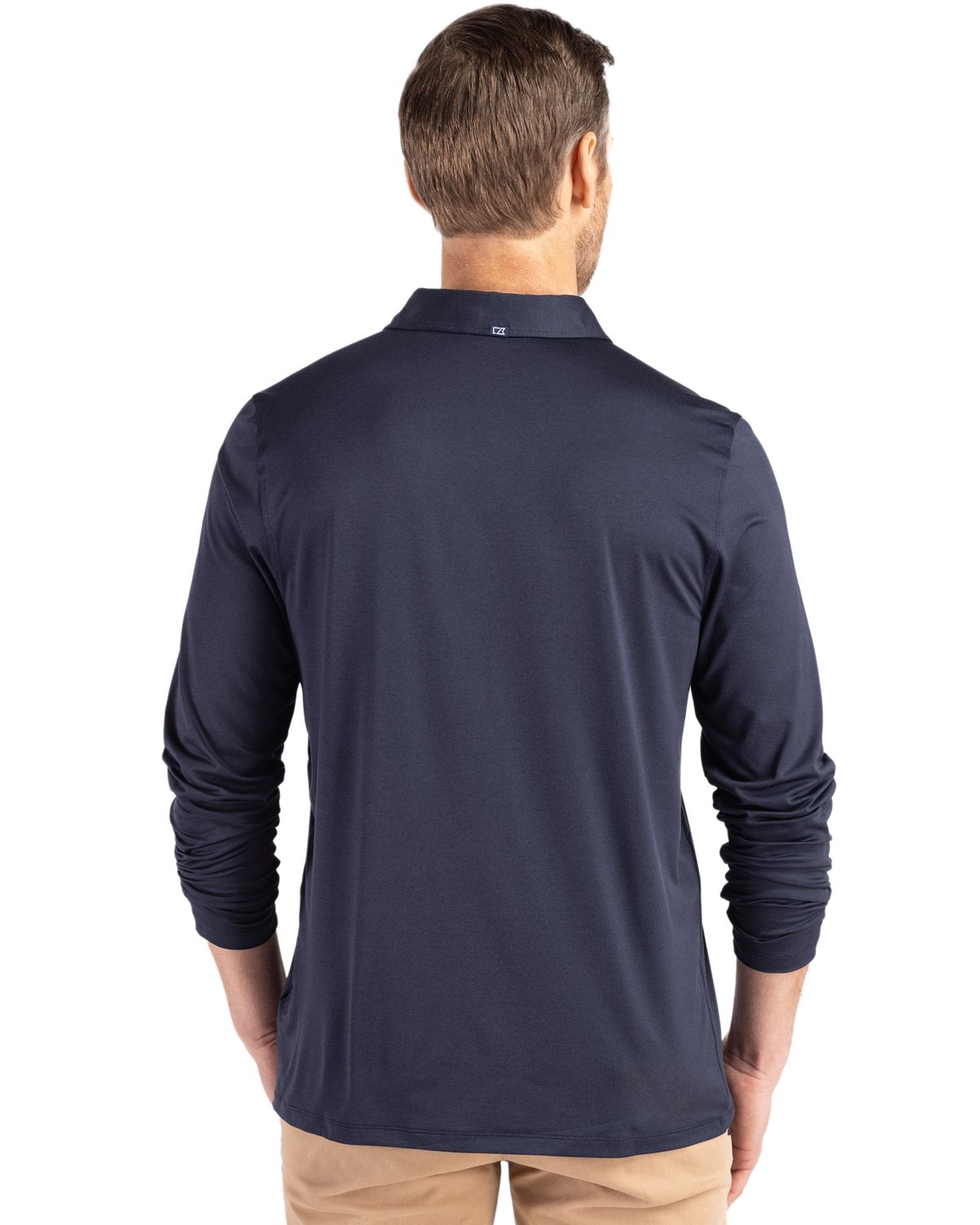 Cutter & Buck Coastline Recycled Double Peached Mens Long Sleeve Polo