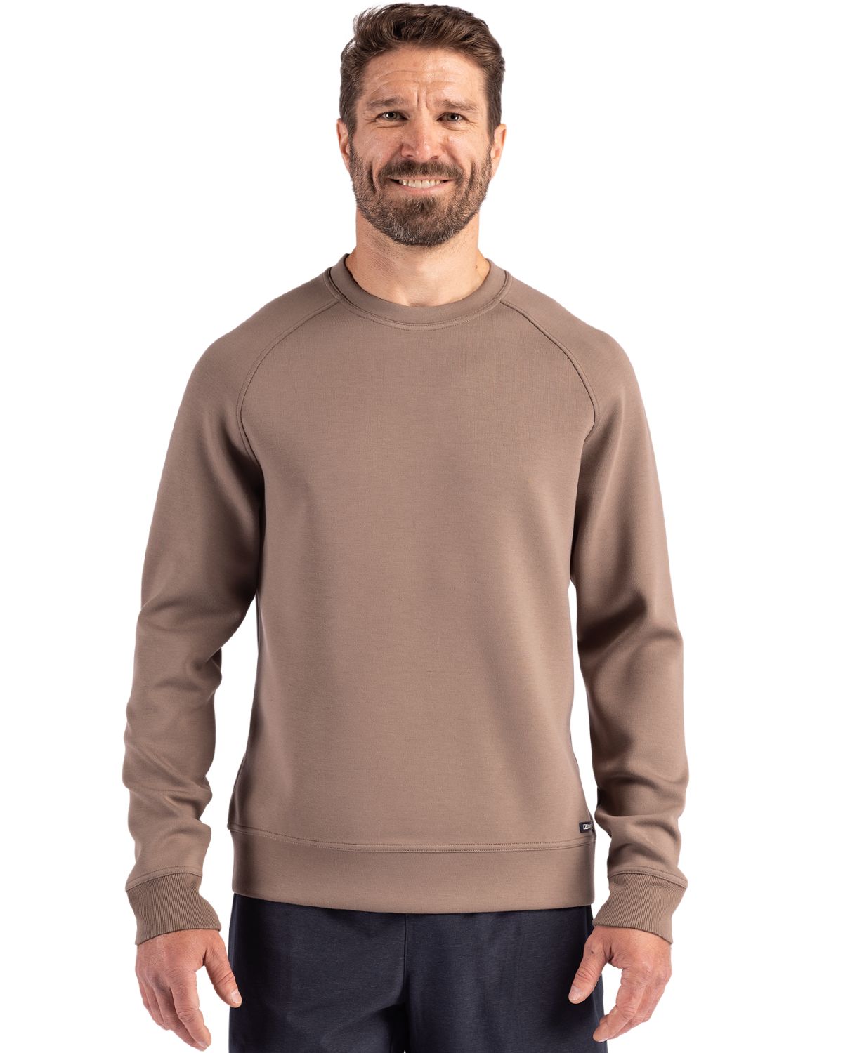 Cutter & Buck Roam Recycled Buttery-Soft Knit Mens Crew Neck Pullover