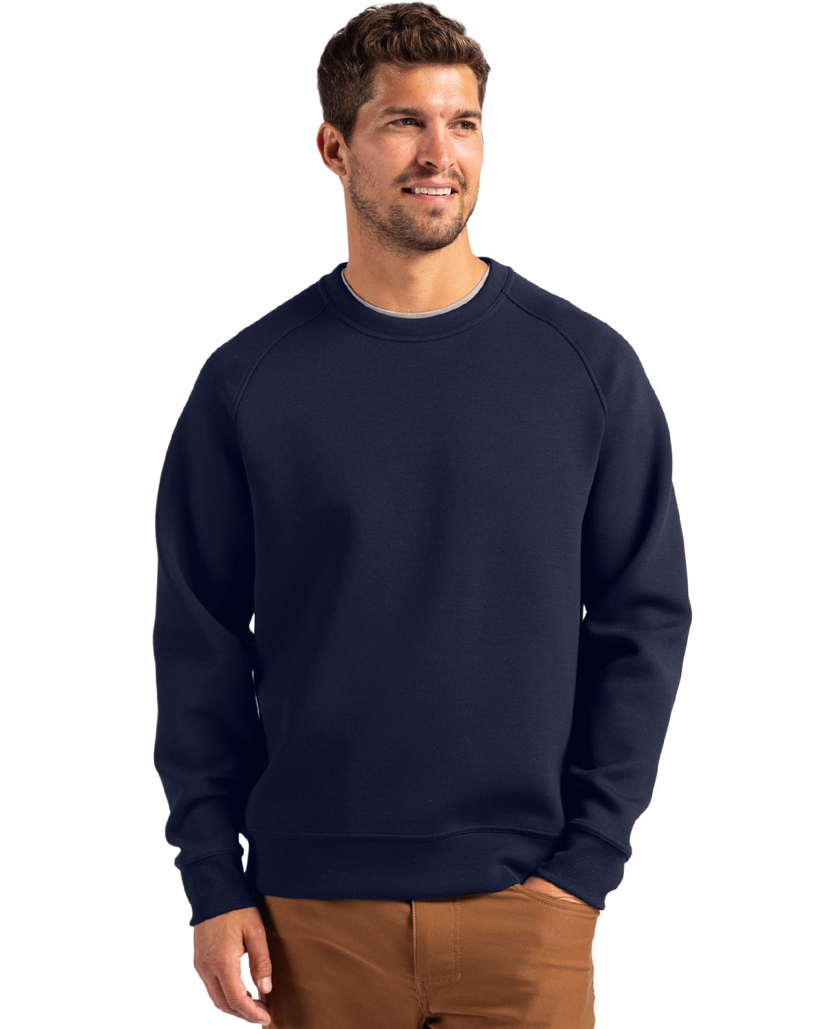 Cutter & Buck Roam Recycled Buttery-Soft Knit Mens Crew Neck Pullover