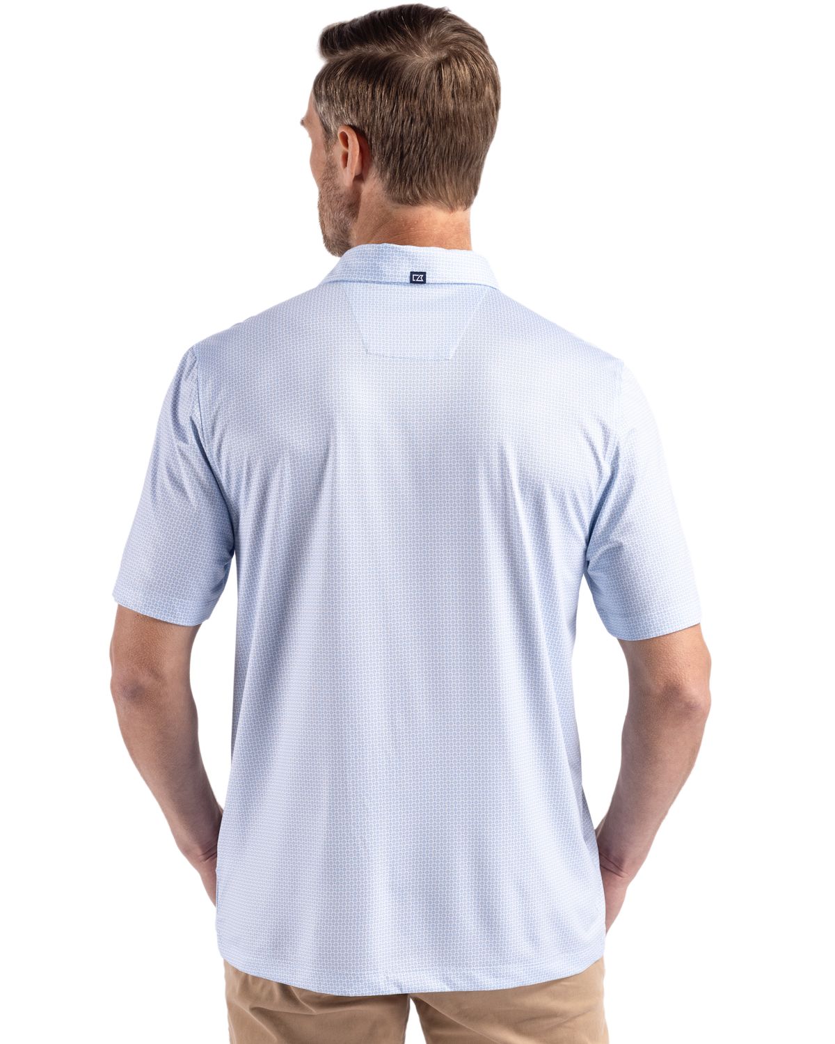 Cutter & Buck Pike Recycled Diamond Dot Print Mens Big & Tall Polo