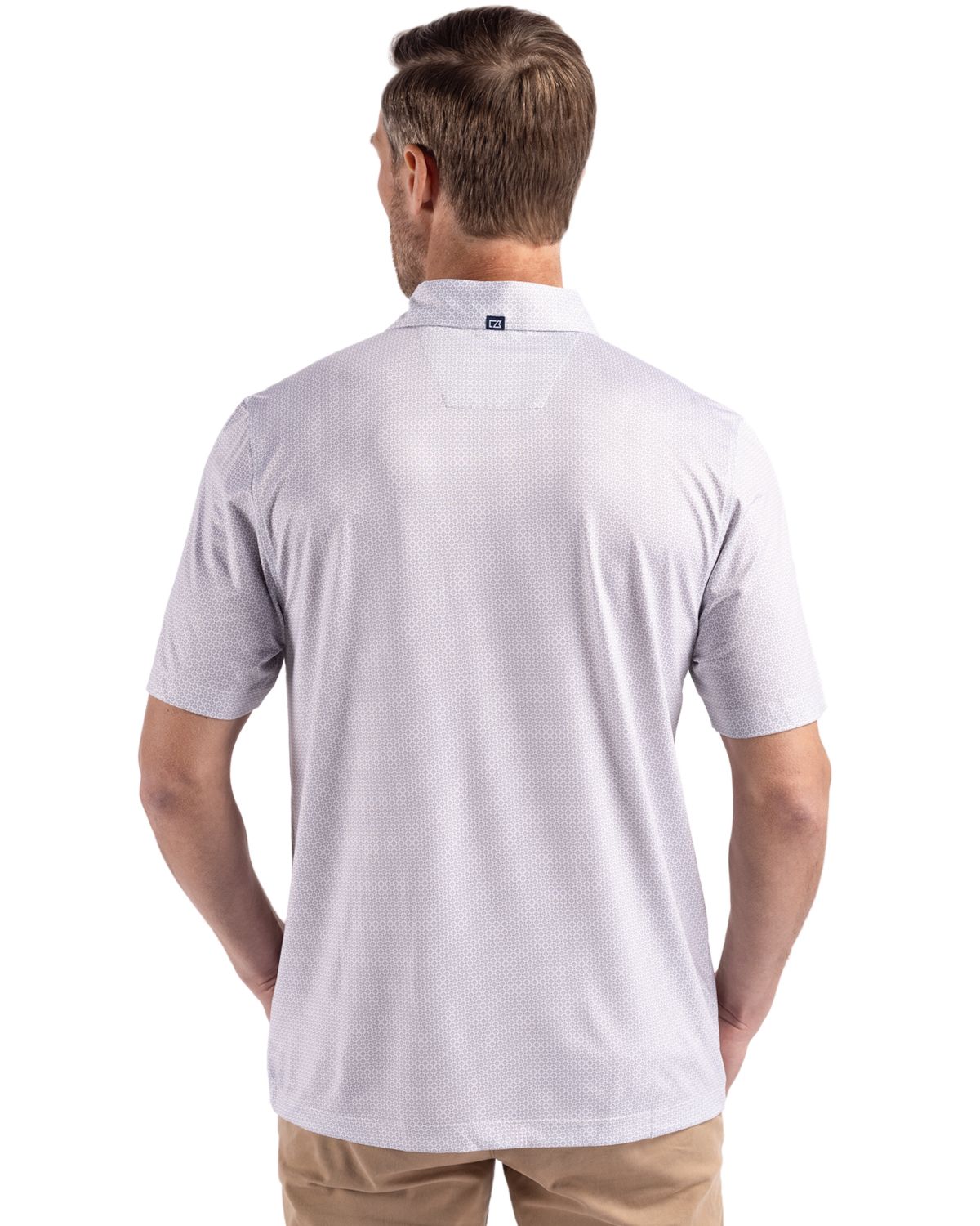 Cutter & Buck Pike Recycled Diamond Dot Print Mens Big & Tall Polo