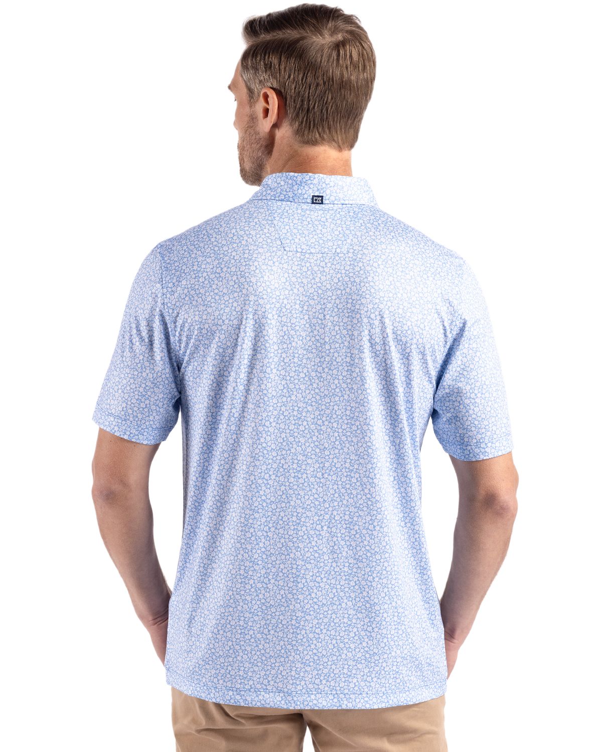 Cutter & Buck Pike Recycled Flora Print Mens Polo