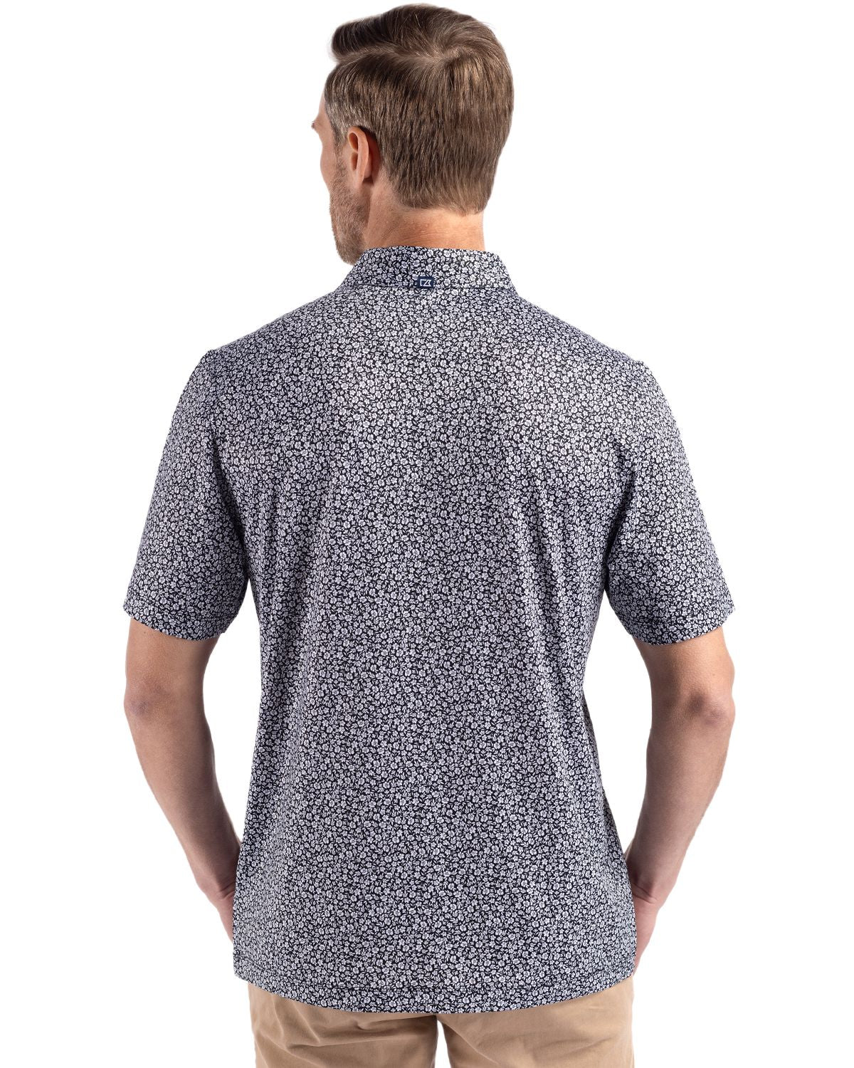 Cutter & Buck Pike Recycled Flora Print Mens Polo