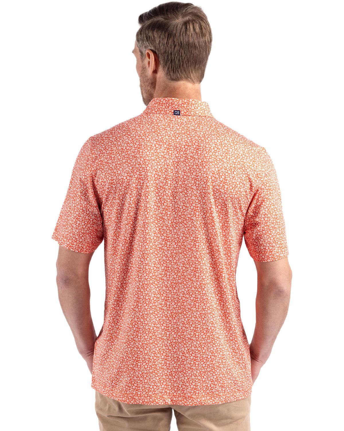Cutter & Buck Pike Recycled Flora Print Mens Polo