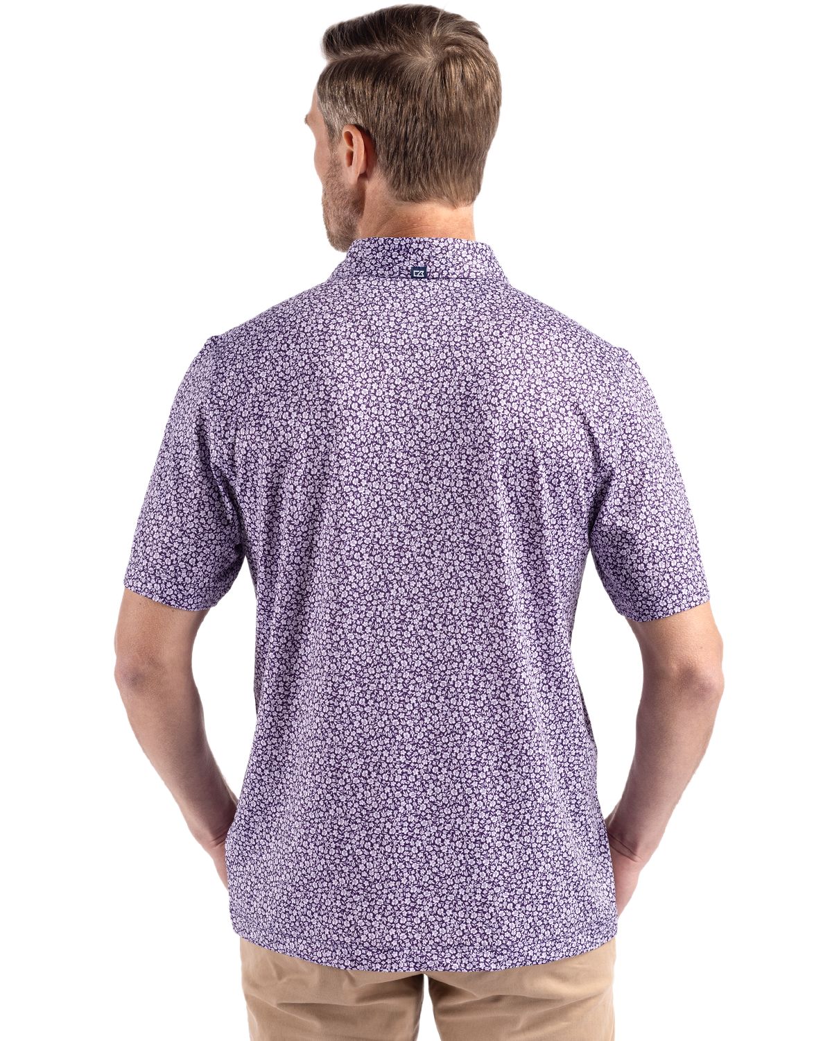 Cutter & Buck Pike Recycled Flora Print Mens Polo
