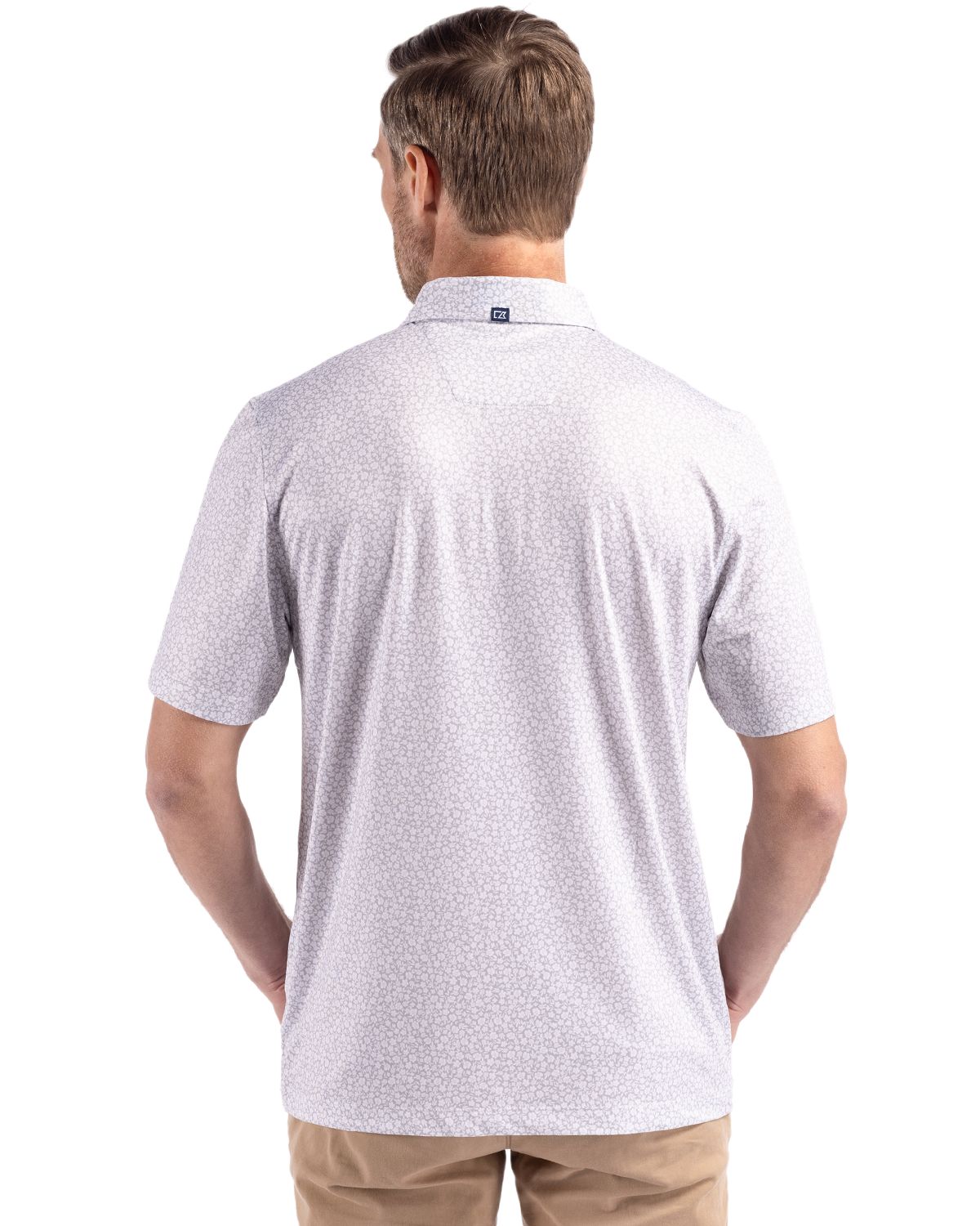 Cutter & Buck Pike Recycled Flora Print Mens Polo