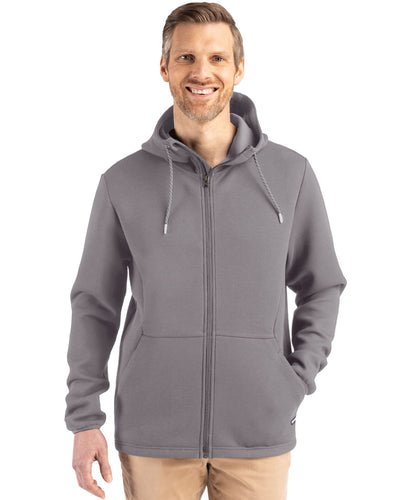 Cutter & Buck Roam Recycled Buttery-Soft Knit Mens Full Zip Hooded Jacket