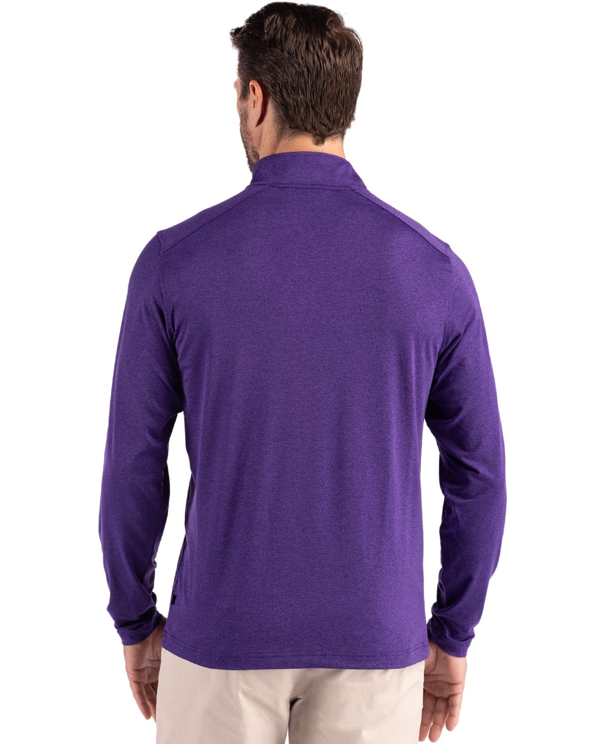 Cutter & Buck Coastline Recycled Double Peached Mens Quarter Zip Pullover