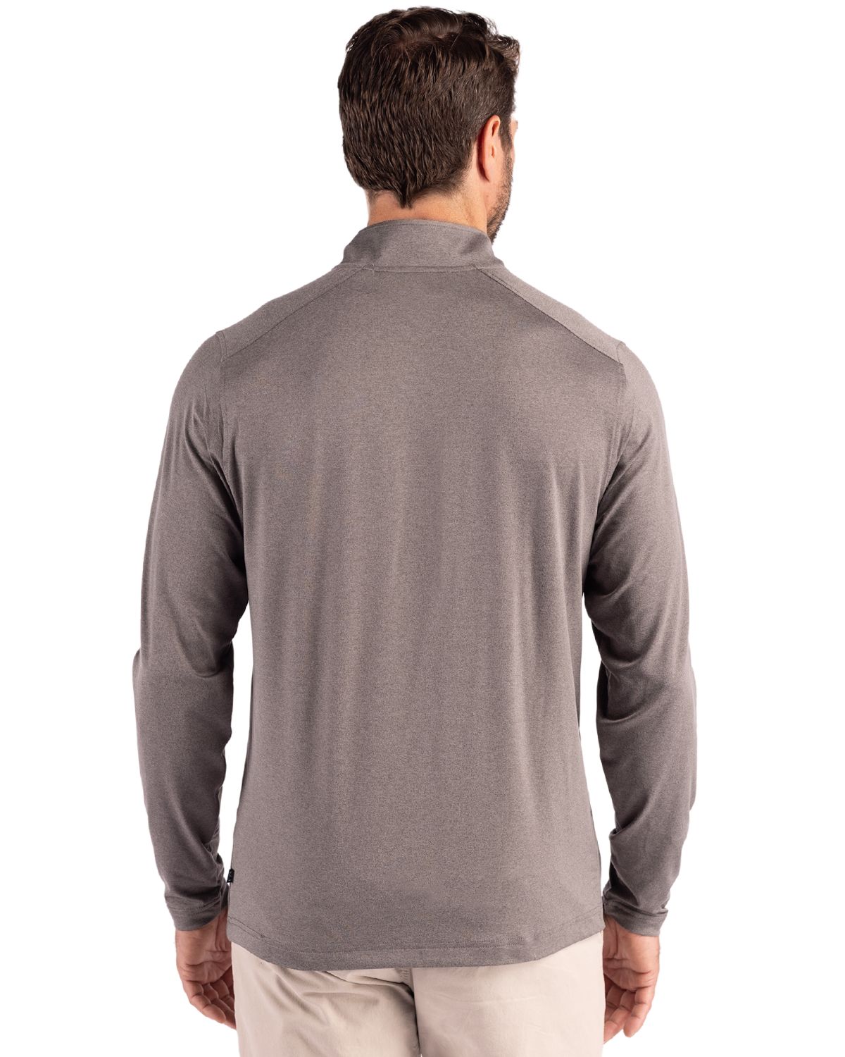 Cutter & Buck Coastline Recycled Double Peached Mens Quarter Zip Pullover