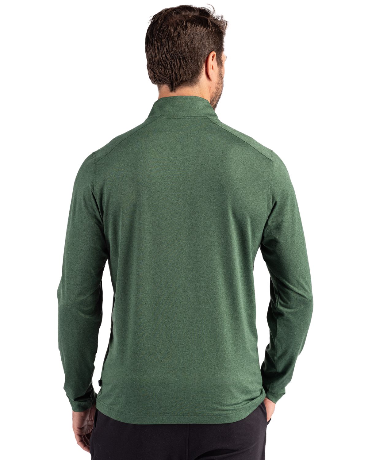 Cutter & Buck Coastline Recycled Double Peached Mens Quarter Zip Pullover