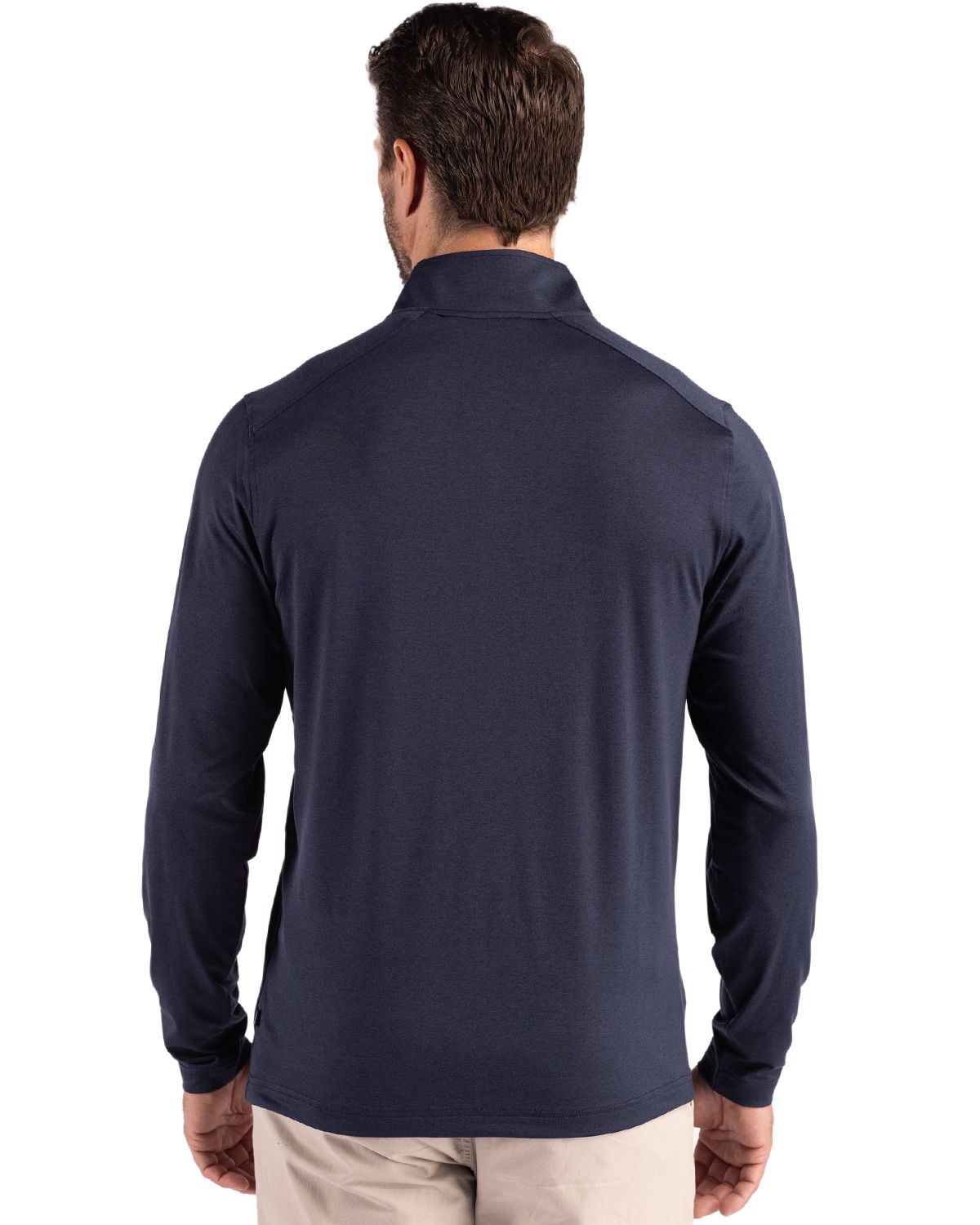 Cutter & Buck Coastline Recycled Double Peached Mens Quarter Zip Pullover