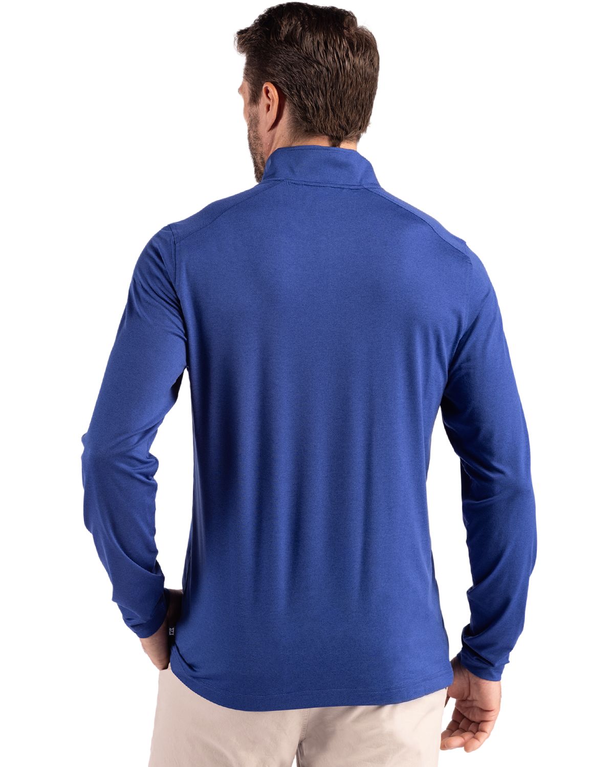 Cutter & Buck Coastline Recycled Double Peached Mens Quarter Zip Pullover