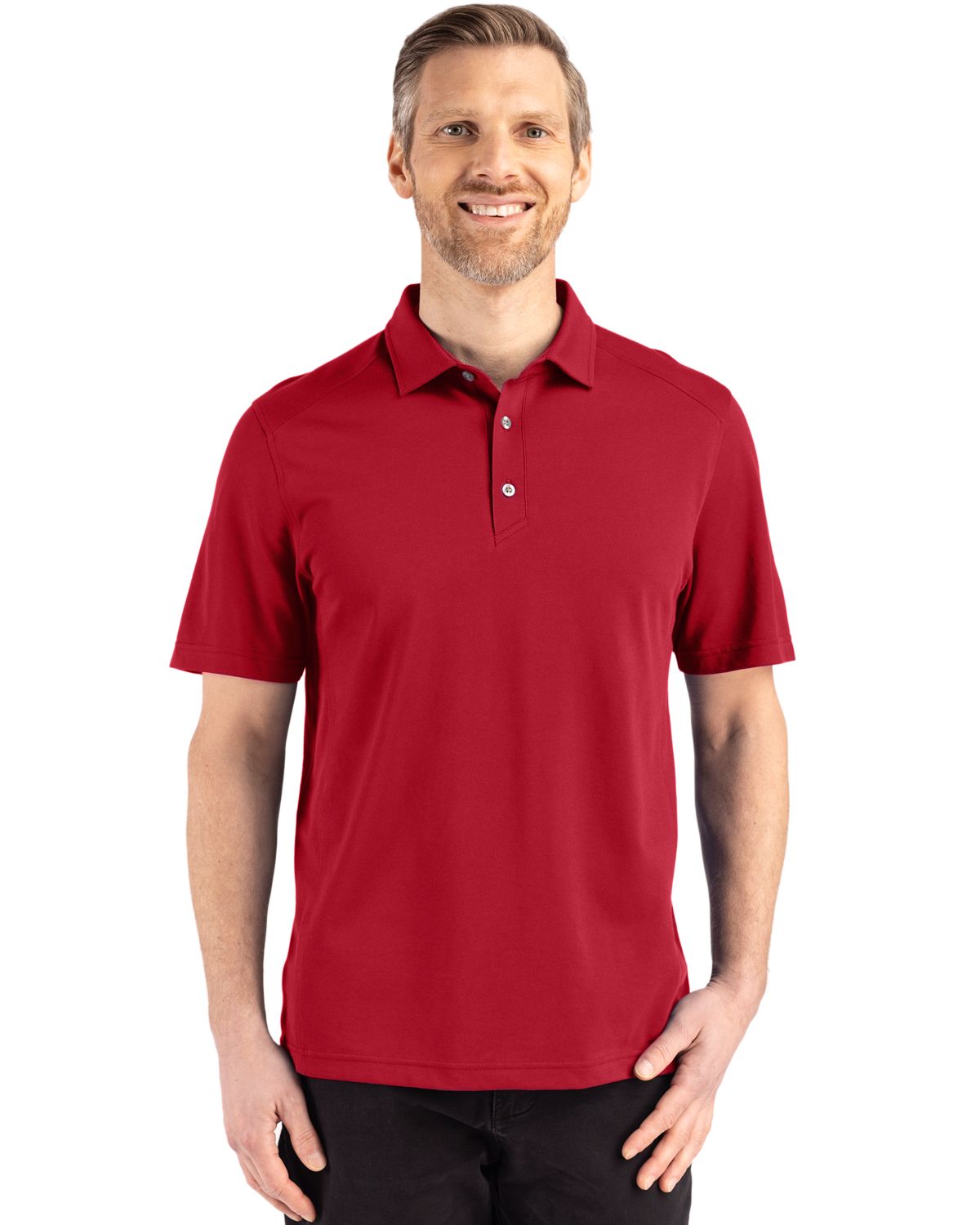 Cutter & Buck Advantage Refresh Epic Confidence Recycled Tri-Blend Pique Mens Polo